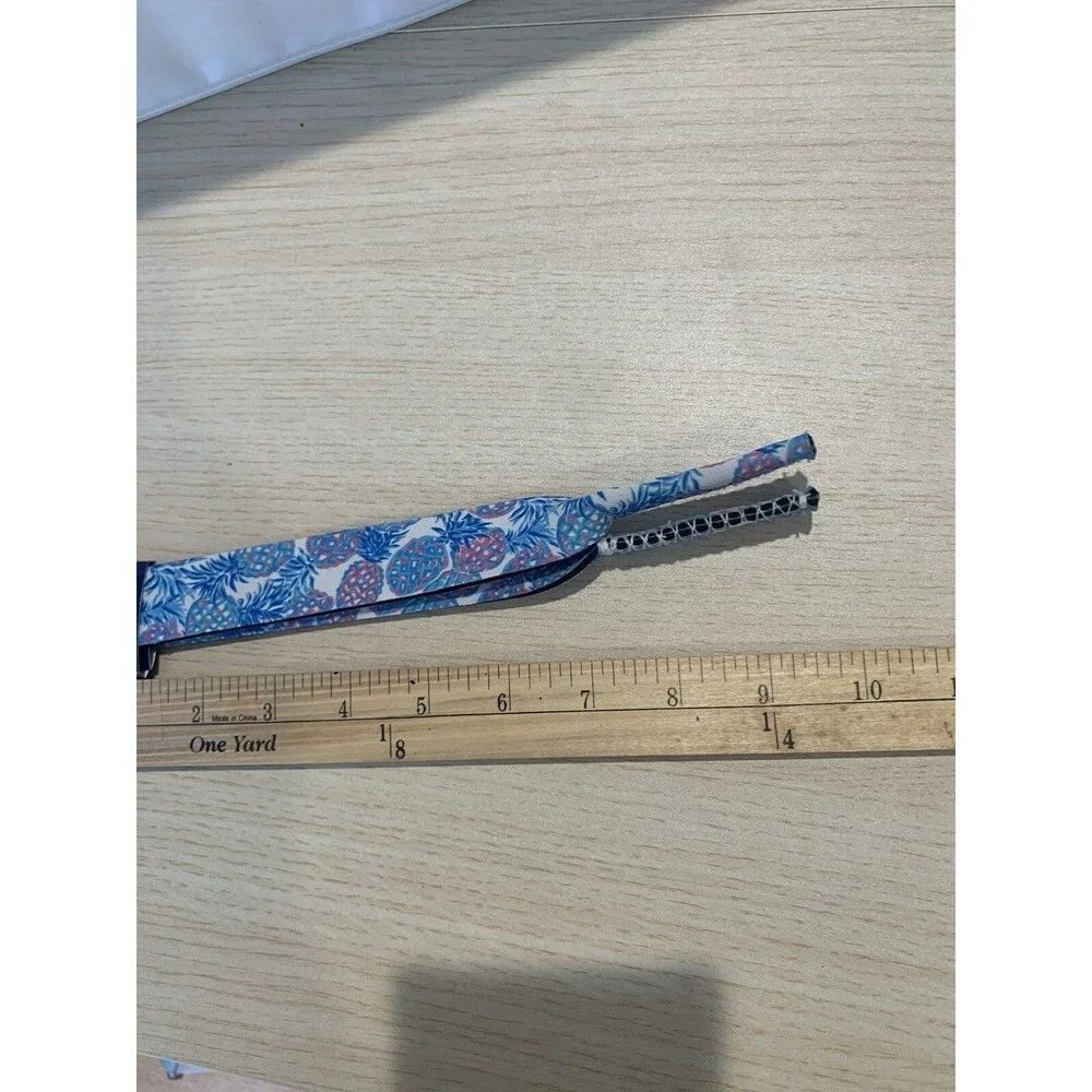 NEW Simply Southern Blue Pineapple Print Preppy Neoprene Sunglass Strap